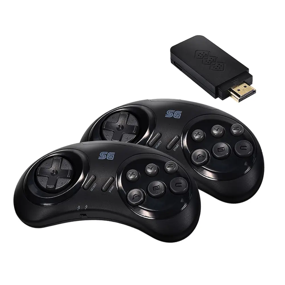 WESSD Mini console de jogos portátil para jogador, console duplo